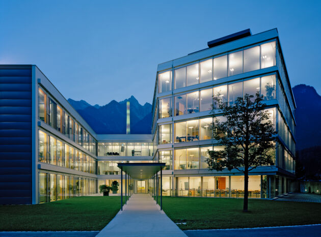 Getzner Headquarter at night