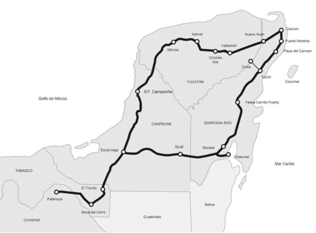 Tren Maya Route