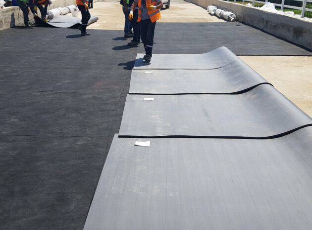 Installing under ballast mats